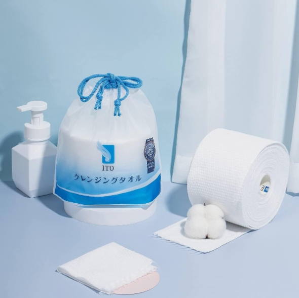 ITO Facial Tissues Cleaning Towel 100% Cotton Disposable Makeup Remover 80 SHEET
